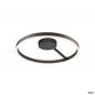 Preview: SLV 1008550 ONE, Wand- und Deckenaufbauleuchte, rund, 2700/3000 K, 23 W, PHASE, 130°, schwarz
