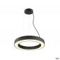 Preview: SLV 1008589 MEDO® RING 60, Pendelleuchte, Pendellänge 300 cm, 3000/4000 K, 110°, DALI, Touch, schwarz