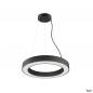 Preview: SLV 1008589 MEDO® RING 60, Pendelleuchte, Pendellänge 300 cm, 3000/4000 K, 110°, DALI, Touch, schwarz