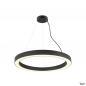 Preview: SLV 1008593 MEDO® RING 90, Pendelleuchte, Pendellänge 300 cm, 3000/4000 K, 110°, DALI, Touch, schwarz