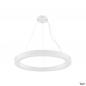 Preview: SLV 1008596 MEDO® RING 90, Pendelleuchte, Pendellänge 300 cm, 3000/4000 K, 110°, PHASE, weiß