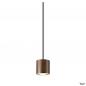 Preview: SLV 1008617 OCULUS, Pendelleuchte, Pendellänge 250 cm, 2000-3000 K, 100°, Dim-to-Warm, PHASE, dunkel kupfer