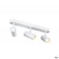 Preview: SLV 1008711 NOBLO®, Wand- und Deckenaufbauleuchte, triple, rund, 3000 K, 19 W, PHASE, 32°, weiß