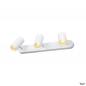 Preview: SLV 1008717 NOBLO®, Wand- und Deckenaufbauleuchte, triple, rund, 2700 K, 19 W, PHASE, 32°, weiß