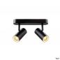 Preview: SLV 1008719 NOBLO®, Wand- und Deckenaufbauleuchte, double, rund, 2700 K, 12 W, PHASE, 32°, schwarz