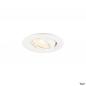 Preview: SLV 1009002 NEW TRIA® 45, DL, rund, Deckeneinbauleuchte, 2700 K, 24°, weiß