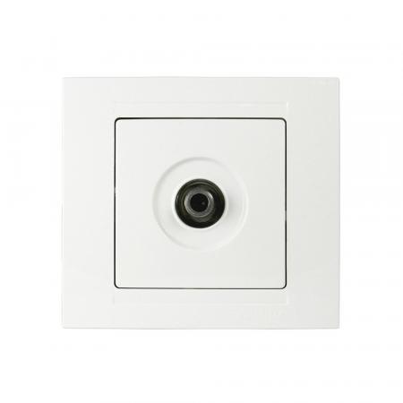 Günsan Moderna Sat Steckdose TV Antennendose F Stecker Weiss