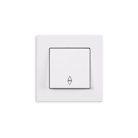Günsan Eqona Wechselschalter Weiß 10 A 230 V