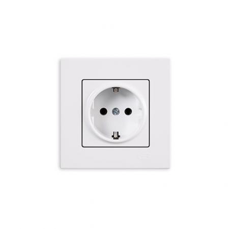 Günsan Eqona SCHUKO-Steckdose Weiß 16 A 250 V