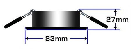 Schwenkbarer LED Einbaustrahler MOA DISC aus poliertem Aluminium 12V 45° Mobilux