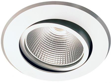 MOBILUX Schwenkbarer LED-Einbaustrahler MOBiDIM COB CLASSIC 9W R 3000K alu poliert