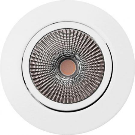 MOBILUX LED-Einbauleuchte MOBiDIM COB POWER 12W R 3000K Weiß