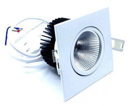 MOBILUX LED Einbaustrahler MOBiDIM COB POWER 12W Q 3000K Weiß