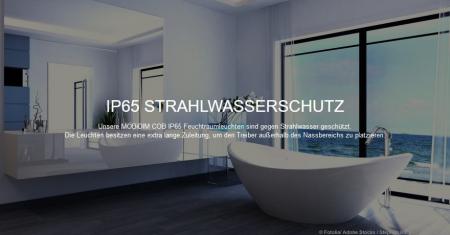 Mobilux LED Einbauleuchte alu poliert MOBiDIM COB CLASSIC IP65 9W R 3000K 45°