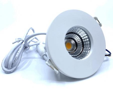 Mobilux LED-Einbauleuchte Badstrahler MOBiDIM COB CLASSIC IP65 9W 2700K 45° weiß