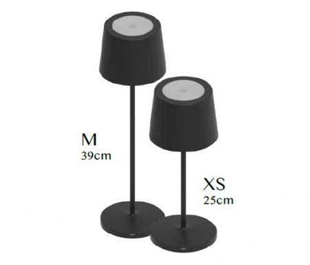 MOBILUX Synny XS LED Akkuleuchte in Weiß dimmbar mit USB-Ladekabel und Wireless Charger