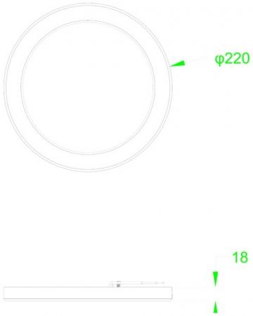 LED Aufbau- & Einbau- Panel MULTiLED 220R Sensor weiß umschaltbare Farbtemperatur 02500225 MOBILUX