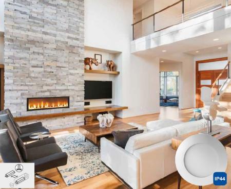 Ultraflaches LED Einbaupanel MOBiDIM 180R 12W dimmbar Ø18cm warmweißes Licht Mobilux