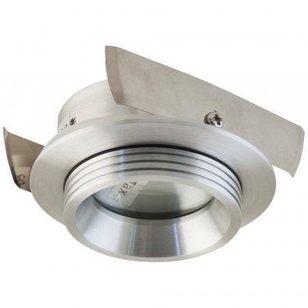 EVN Decken-Einbaustrahler für GU4 Leuchtmittel rund alu pol. IP54 12V EinbauØ60