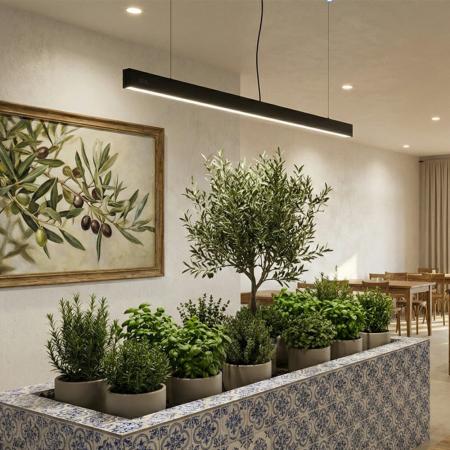 CDS LED-Pendelleuchte PENDULUM 1700 HORTICULTURE – Professionelle Pflanzenbeleuchtung für moderne Innenraumbegrünungen
