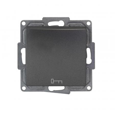 Günsan Visage Taster Schlüssel Unterputz Dunkelsilber