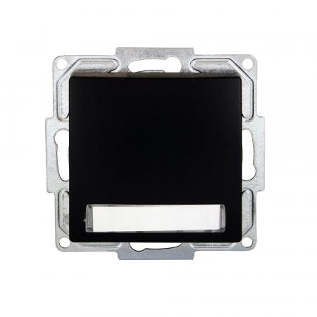 Günsan Visage Klingeltaster Namensschild und Beleuchtung Schwarz