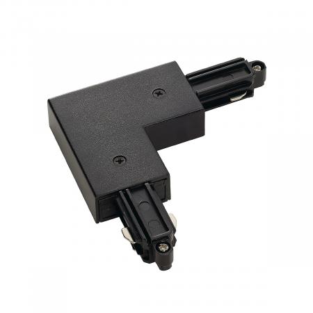 SLV 143050 Eckverbinder für 1-Phasen HV-Stromschiene, Aufbauversion schwarz, Erde aussen