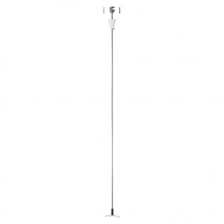 SLV 175161 Drahtseilabhängung-Set mit Stange für S-TRACK 3P.-Schiene 100cm weiß