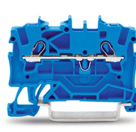 WAGO 2202-1204 Durchgangsklemme 2,5 mm² Push-in CAGE CLAMP blau