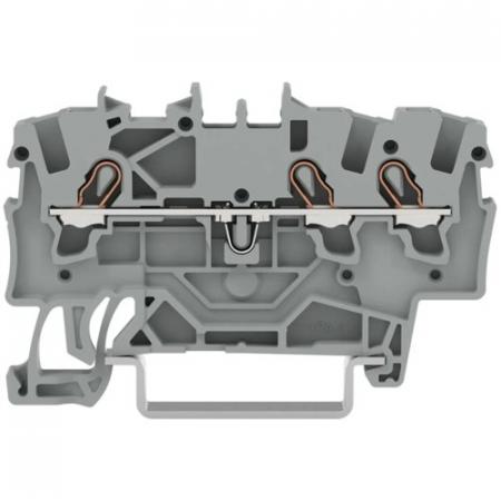 WAGO 2001-1301 Durchgangsklemme 3-Leiter 1,5 mm² Push-in CAGE CLAMP DIN-Schiene