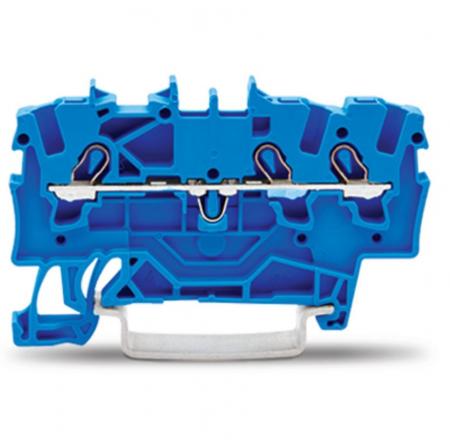 WAGO 2001-1304 Durchgangsklemme 1,5 mm² Push-in CAGE CLAMP blau
