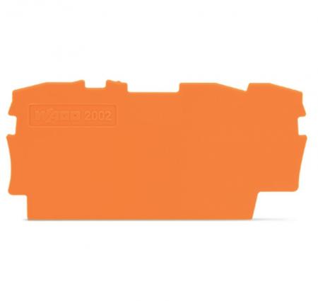 WAGO 2002-1392 Abschluss- und Zwischenplatte orange
