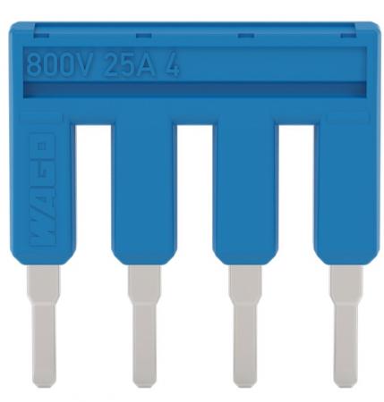 WAGO 2002-404/000-006 Brücker 4-fach blau