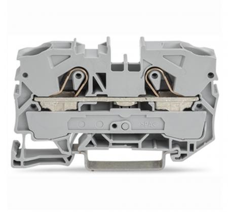 WAGO 2010-1201 Durchgangsklemme 10 mm² Push-in CAGE CLAMP grau