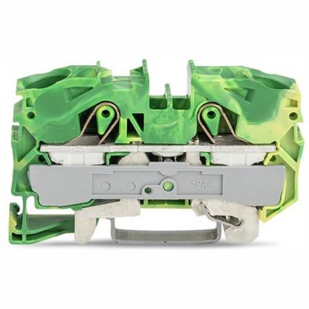 WAGO 2016-1207 Schutzleiterklemme 16 mm² grün-gelb