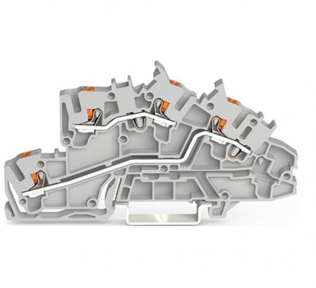 WAGO 2203-7642 Installationsetagen Klemme grau