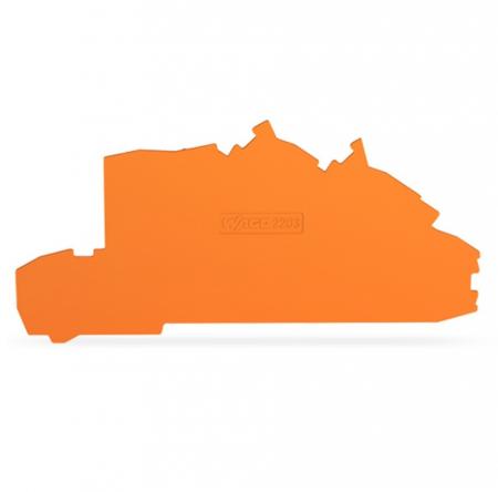 WAGO 2203-7692 Abschlussplatte orange