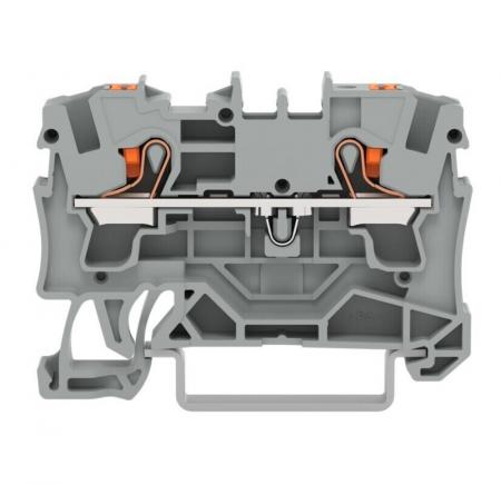 WAGO 2204-1201 Durchgangsklemme 4 mm² grau