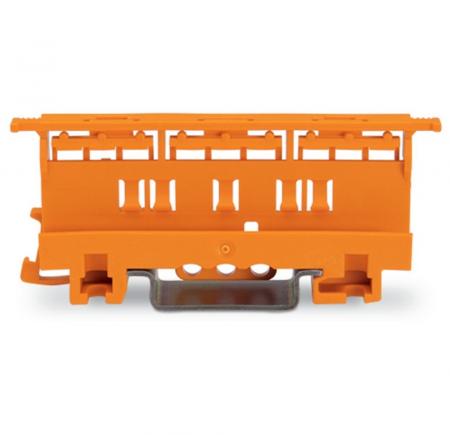 WAGO 221-500 Befestigungsadapter Serie 221 für Hutschiene TS 35 orange