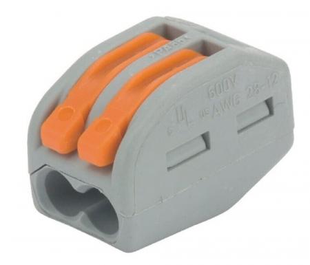 WAGO 222-412 Verbindungsklemme mit Hebeln 2-polig 0,08–4 mm²