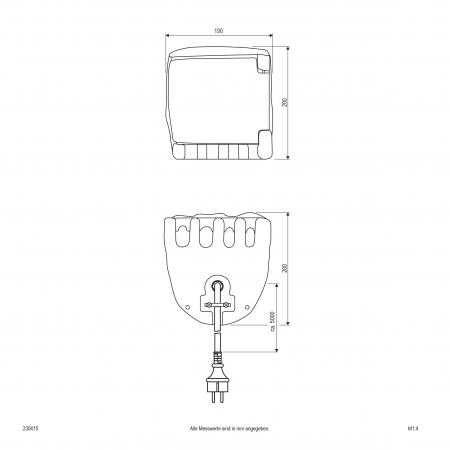 EVN 4-fach Energieverteiler in Steinform 230415