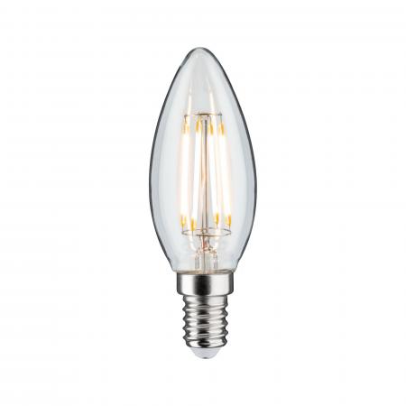 Paulmann 28684 LED Filament Kerze E14 4.8W wie 40W klar dimmbar warmweißes Licht 2700K