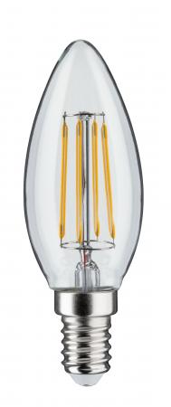 Paulmann 28684 LED Filament Kerze E14 4.8W wie 40W klar dimmbar warmweißes Licht 2700K