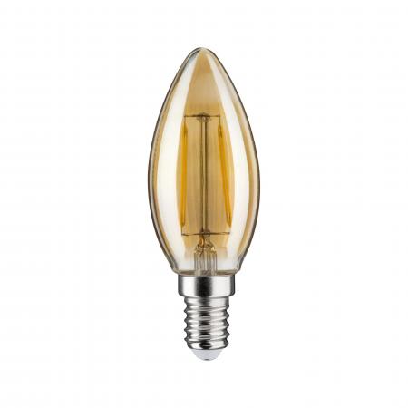 Paulmann E14  28705 LED Vintage Kerze 430lm 4.7W goldfarbenes gemütliches Licht für Kronleuchter