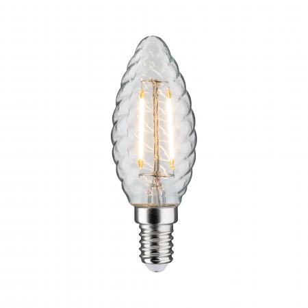 Paulmann 28706 LED Kerze gedreht E14 2.6W klar 2700K warmes Licht