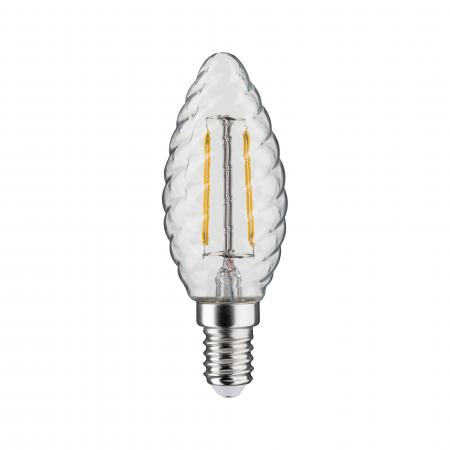 Paulmann 28706 LED Kerze gedreht E14 2.6W klar 2700K warmes Licht