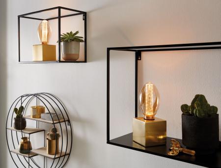 Paulmann 28828 LED Vintage Lampe InnerGlow Ring dimmbares extra warmes Licht  E27