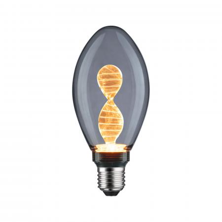 Paulmann 28883 Inner Glow Edition E27 retro vintage LED Birne Helix 3,5W extra warmweiß Rauchglas