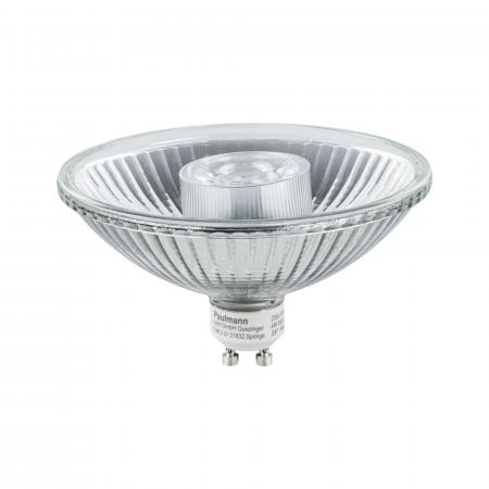 Paulmann 28901 LED Reflektor GU10 dimmbar 6,5W warmweiß dimmbar Silber