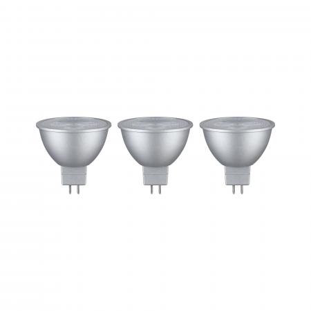 3er Set Paulmann 28914 LED Reflektor GU5,3 modern 6W warmweiß Chrom